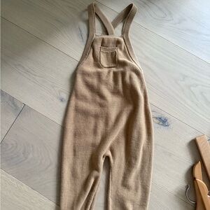 Quincy Mae Tan Knit romper One Piece